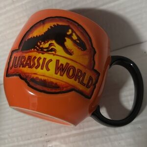 Universal Studios Jurassic World Mug 16oz. Orange Color